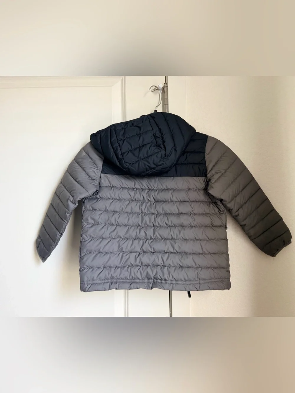 Columbia Kids Two-Tone Black & Gray Puffer Jacket with Hood
